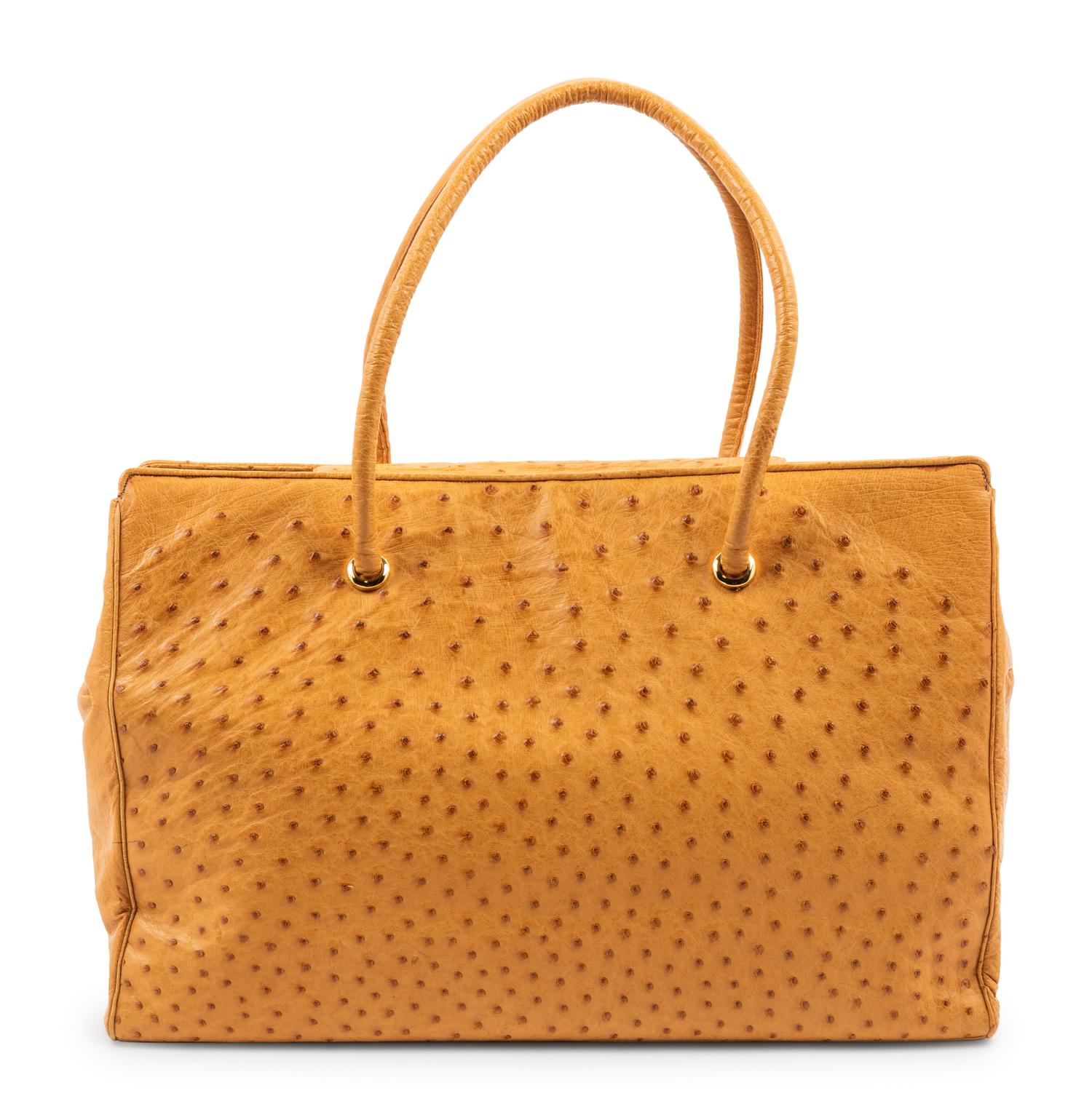Judith Leiber Ostrich Tote Bag