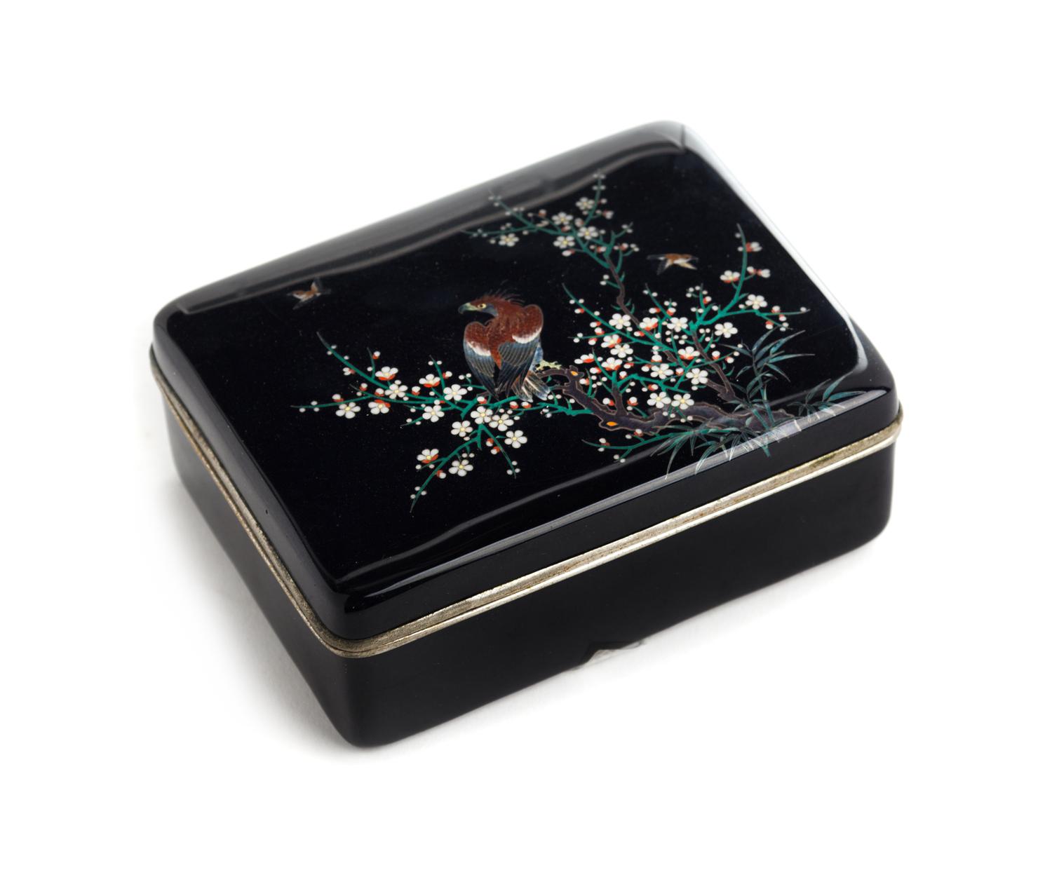 A Cloisonne Enamel Box and Cover Length 5 1/4 x width 4 x depth 2 inches. — MEIJI PERIOD (1868-1912)