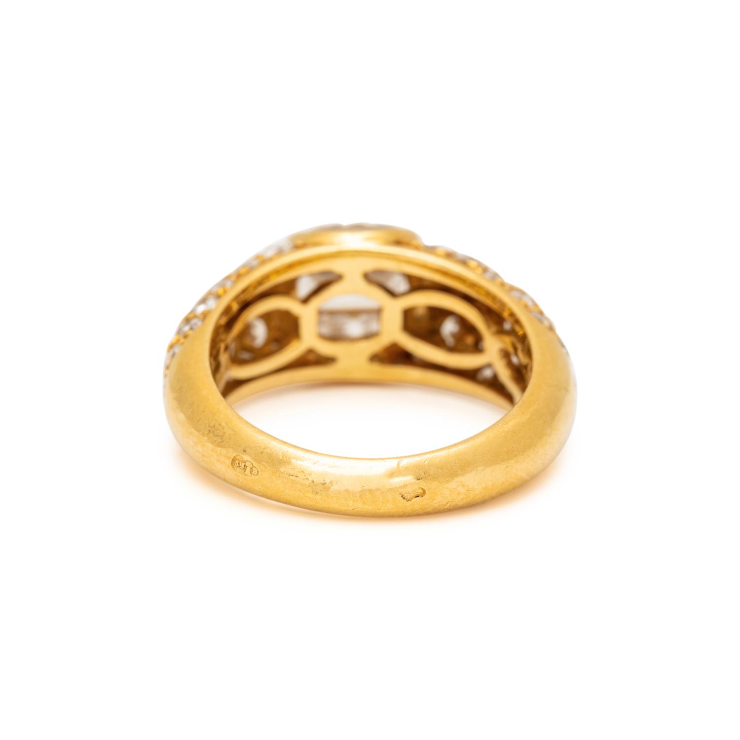 BOUCHERON, YELLOW GOLD AND DIAMOND RING