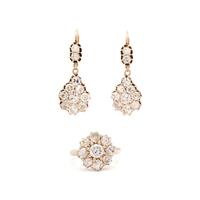ANTIQUE, DIAMOND CLUSTER SET