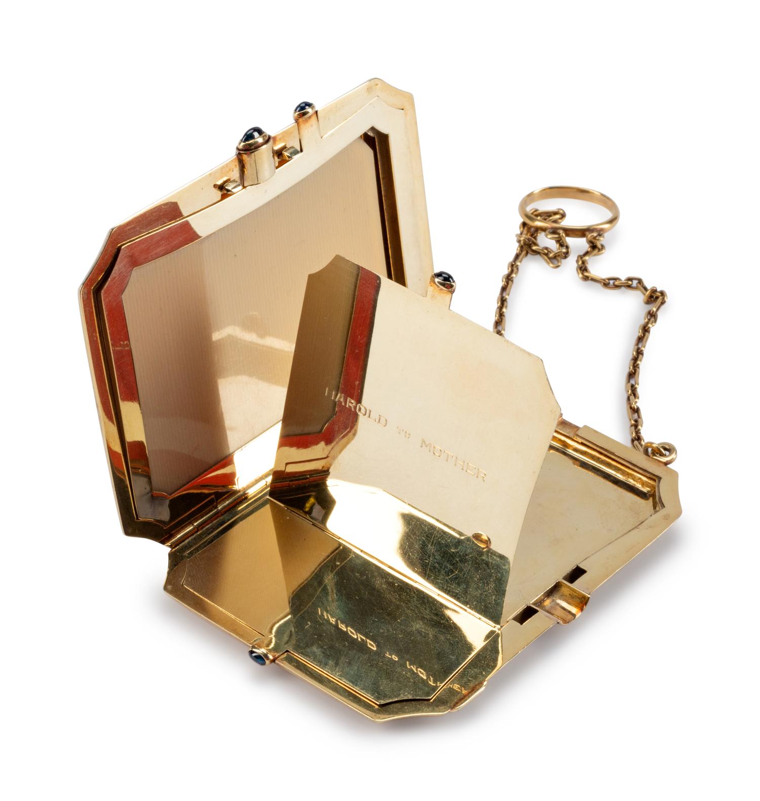 An American Art Deco 14K Gold Compact — Circa 1930