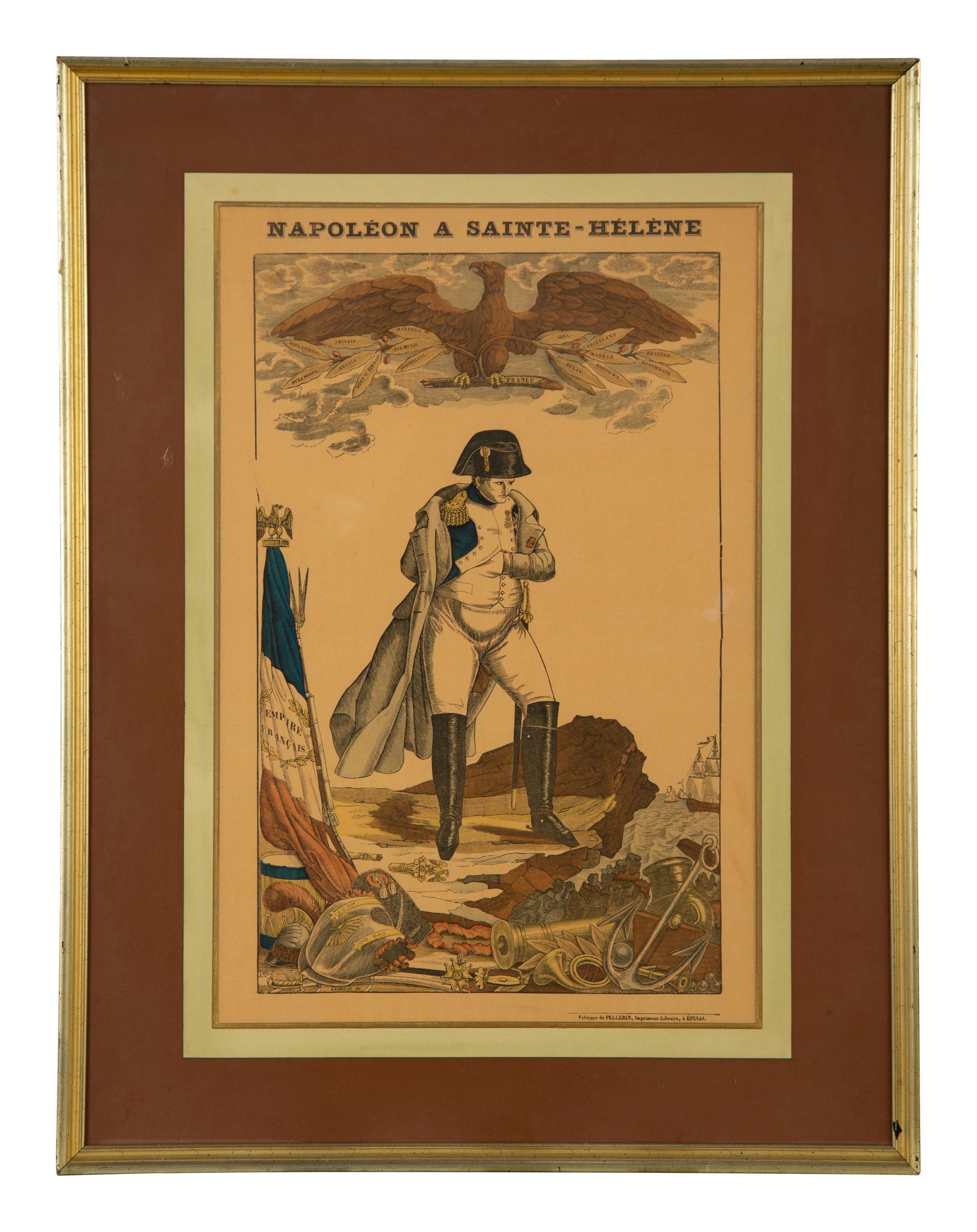 A Set of Five Napoleonic Colored Engravings After François Georgin
