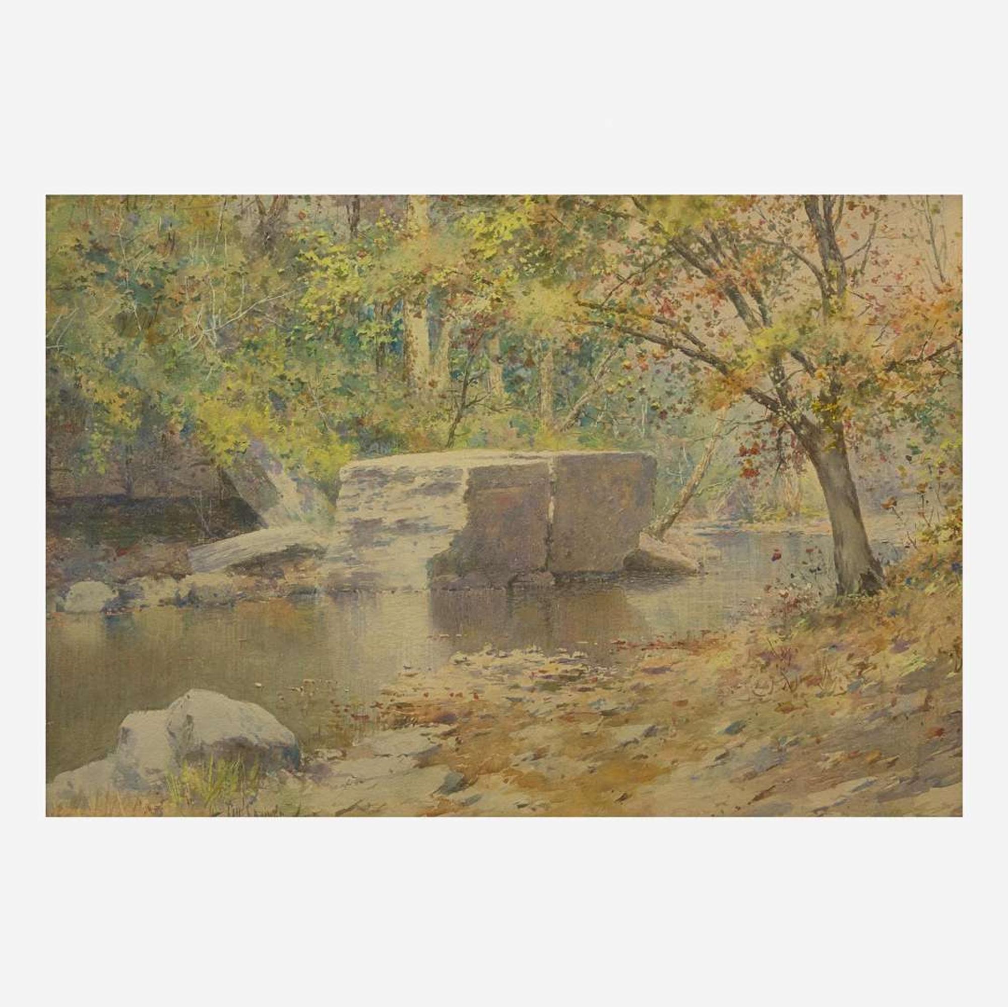 Paul Sawyier (American, 1865-1917) Riverscape