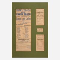 [Americana] [Booth, Edwin, and Jenny Lind] Group of 4 Items