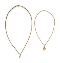 COLLECTION OF YELLOW GOLD NECKLACES