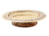 An English Silvergilt Footed Dish