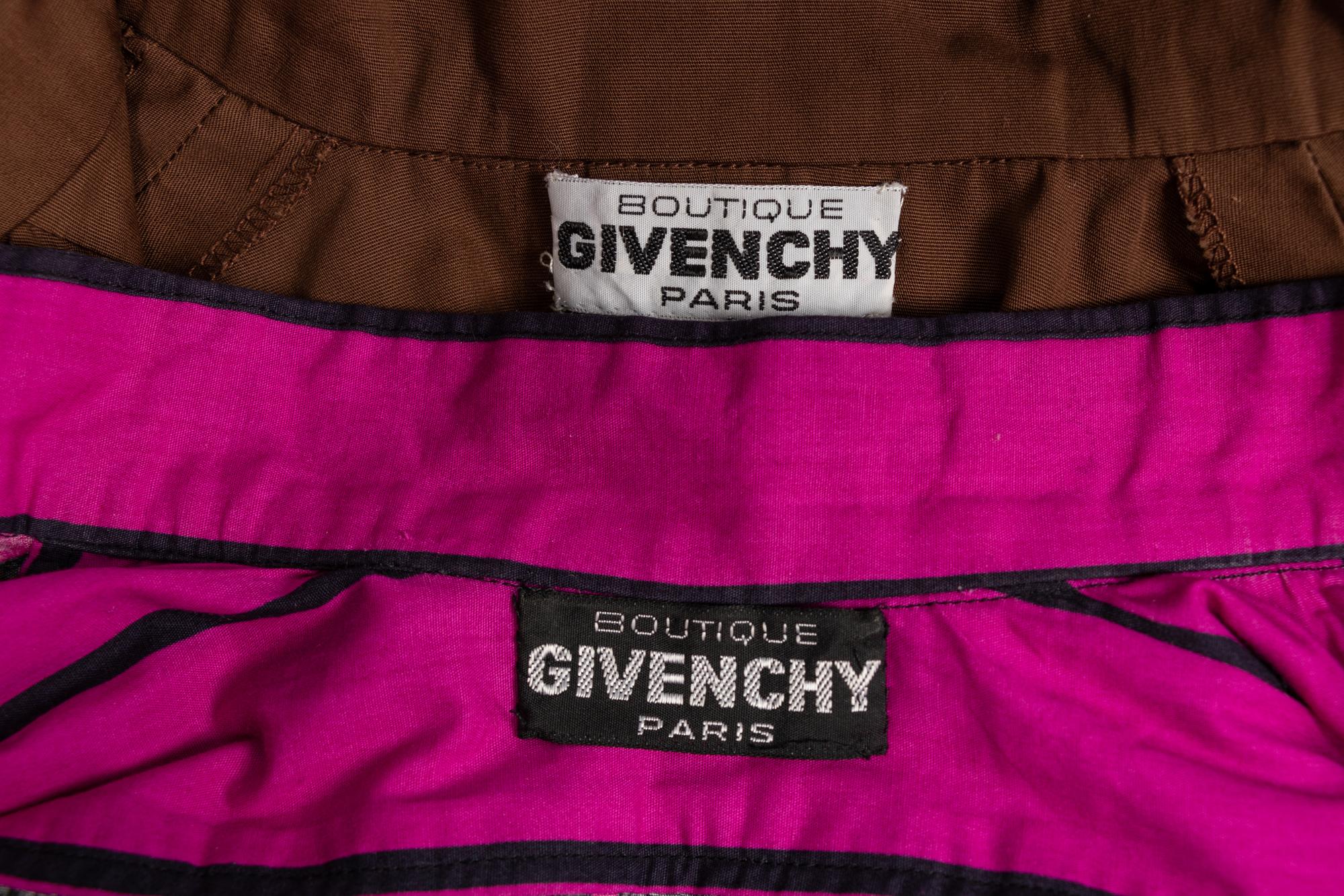 Two Givenchy Boutique Dresses, 1970-80s