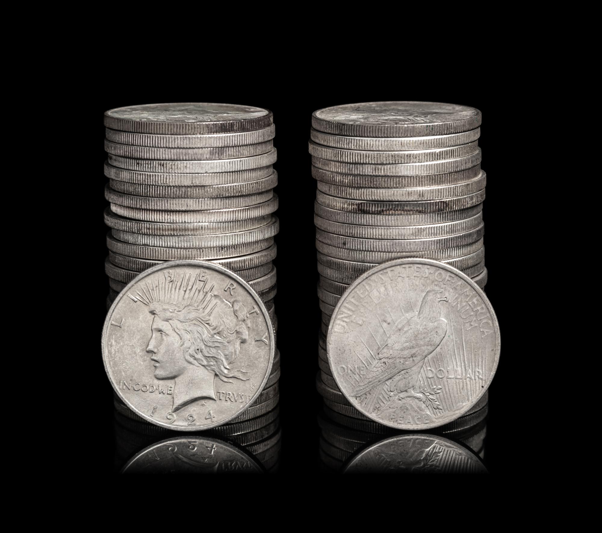 Fifty Peace $1 Coins