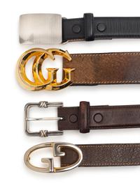 Four Designer Belts: Two Tiffany & Co. & Two Gucci