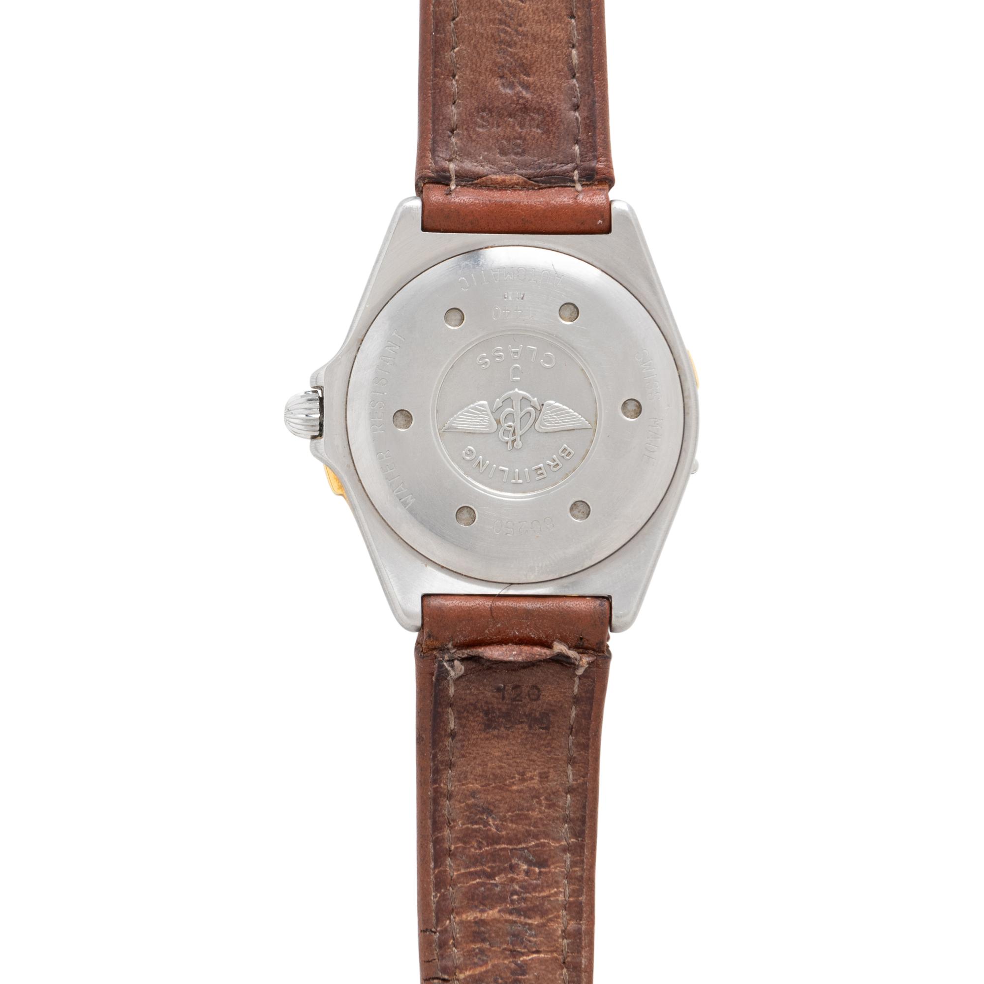 BREITLING, STAINLESS STEEL AND YELLOW GOLD 'J CLASS' WATCH