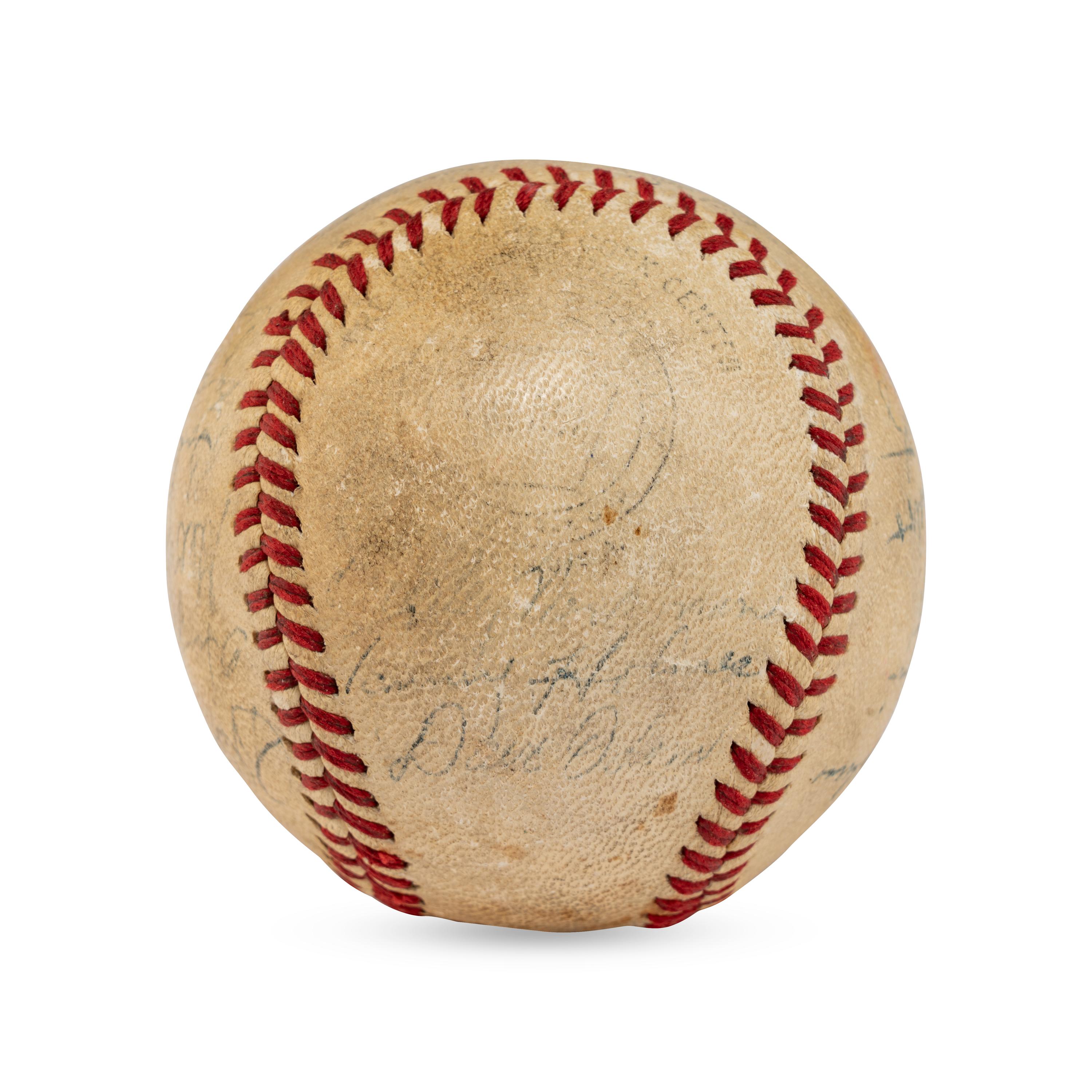 A 1943 Boston Braves Team Signed Autograph Baseball (Beckett Authentication Services Letter of Authenticity)
