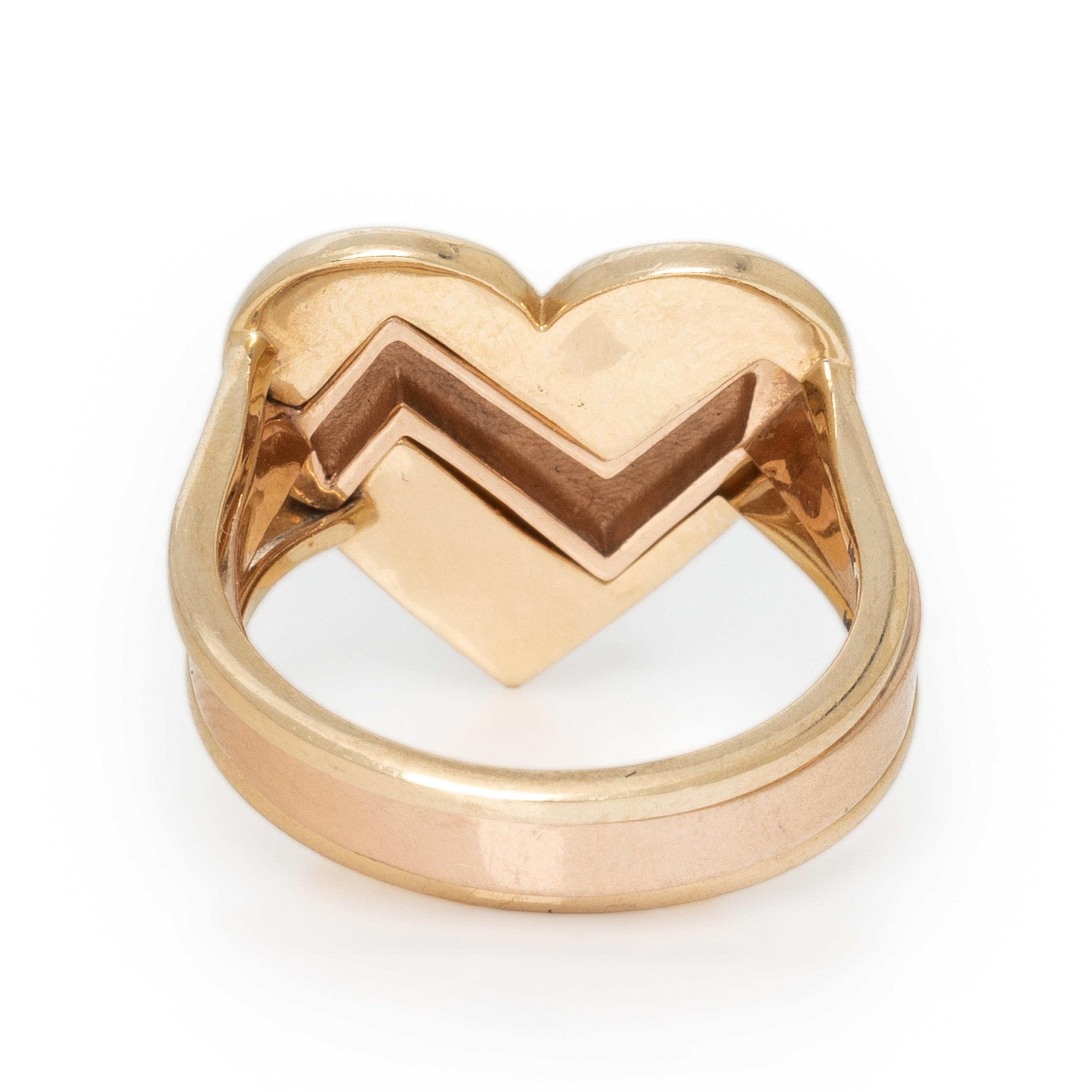 COLLECTION OF THREE YELLOW GOLD STACKING RINGS