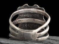 Navajo Split Shank Ingot and Turquoise Ring