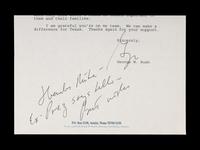 A George W. Bush Signed Letter to Mike Dikta