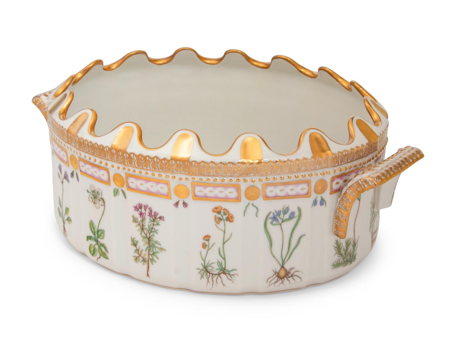A Royal Copenhagen Flora Danica Monteith Bowl