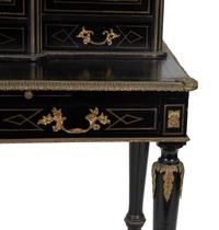 A Napoleon III Style Hardstone Inset and Gilt Bronze Mounted Bonheur du Jour — EARLY 20TH CENTURY