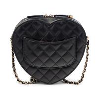 CHANEL, QUILTED LOVE HEART BAG