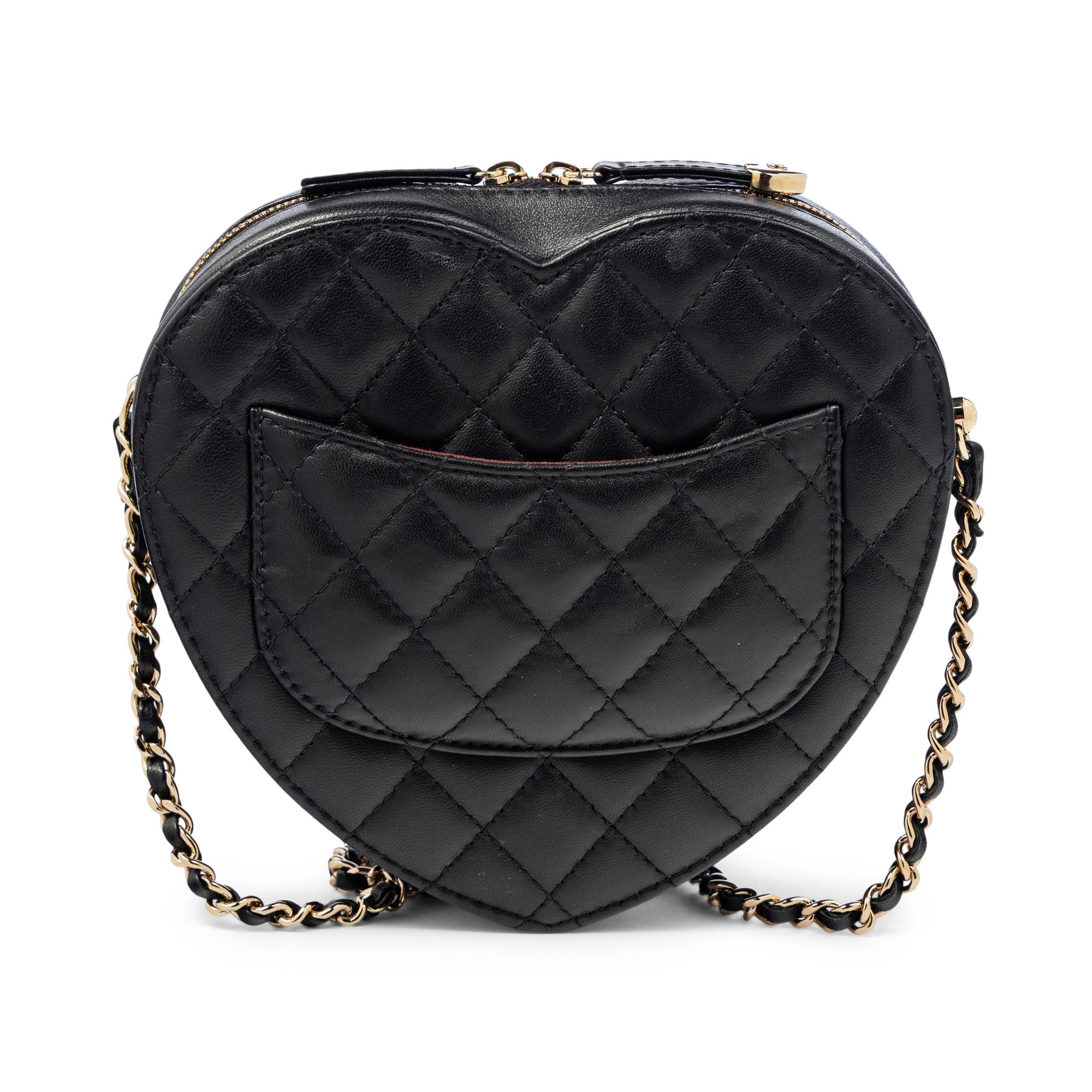 CHANEL, QUILTED LOVE HEART BAG