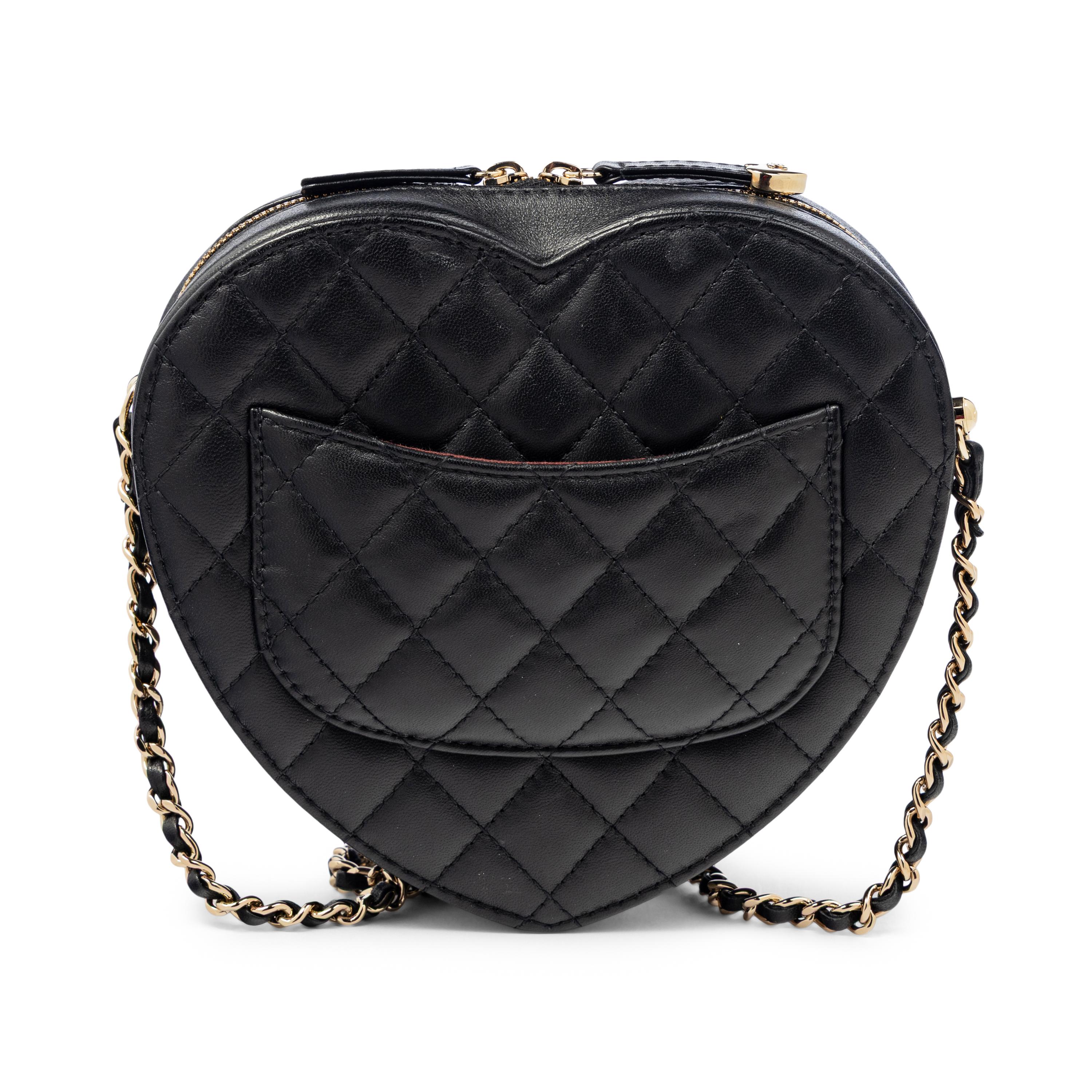 CHANEL, QUILTED LOVE HEART BAG
