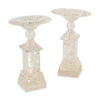 A Pair of Rock Crystal Table Ornaments