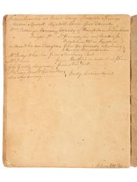 America in Manuscript Journal of [a] Journey to Ballston Springs. New York, 30 August 1805.