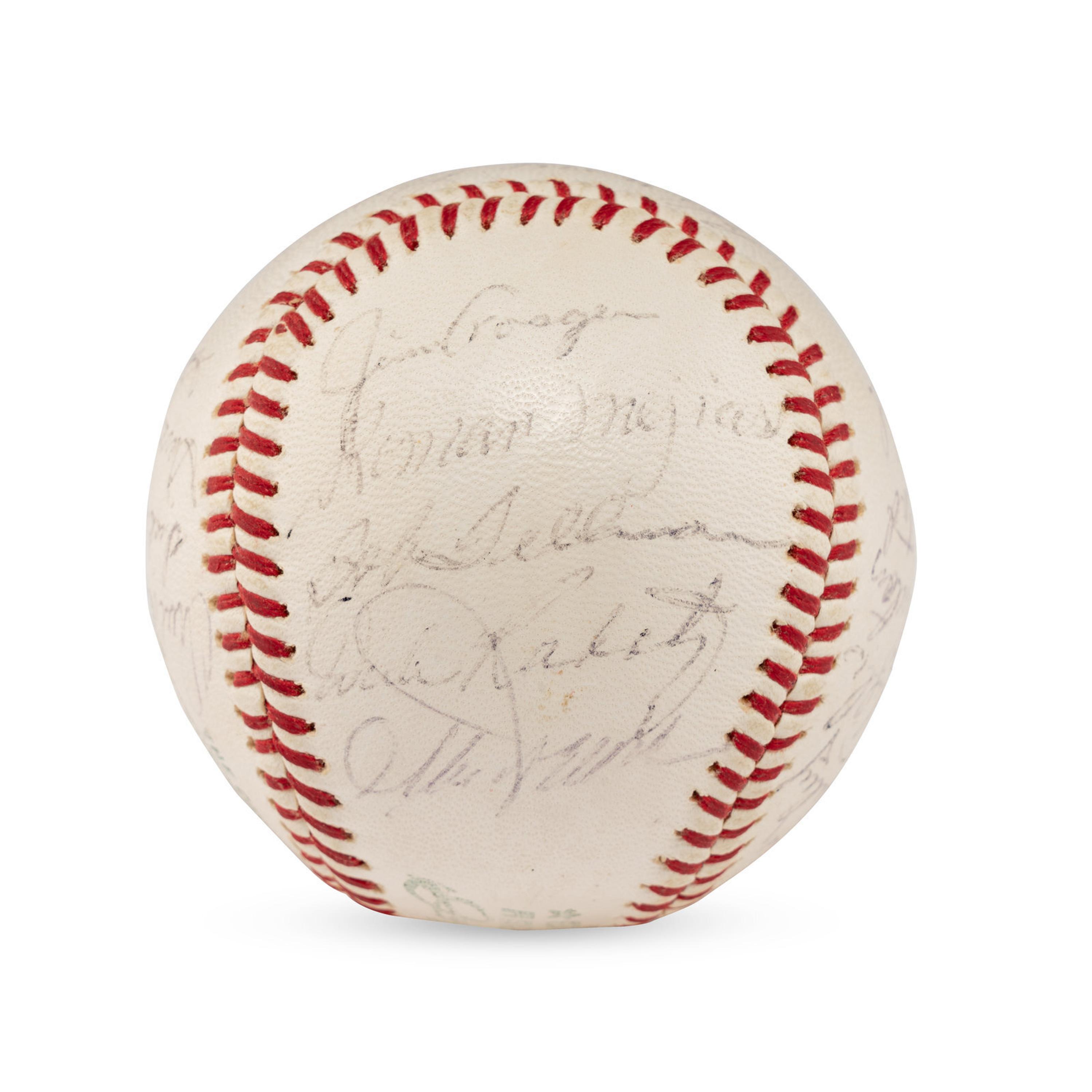 A Large Group of Assorted 1950s-2000s Boston Red Sox Team Signed Autograph Baseballs