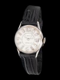 TIFFANY AND CO., C.H. MEYLAN, PLATINUM AND DIAMOND WATCH
