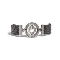 BULGARI, WHITE GOLD, DIAMOND AND SHAGREEN BRACELET