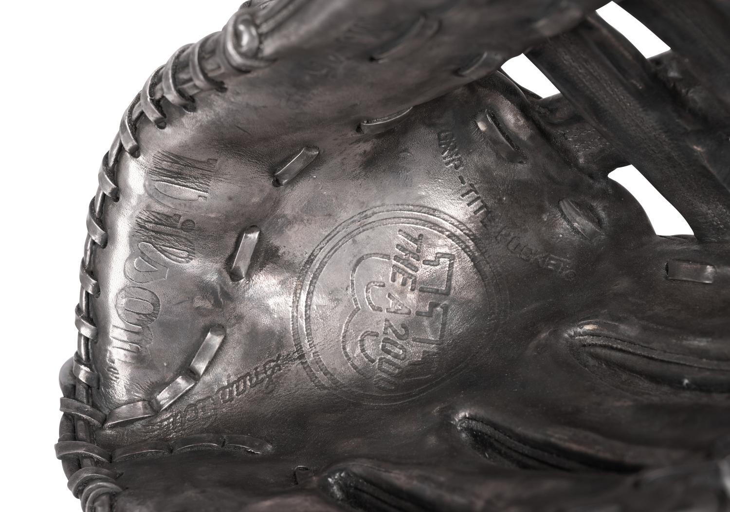 A Wilson A2000 Silver Cast Baseball Glove Crafted for Michael Jordan's 32nd Birthday