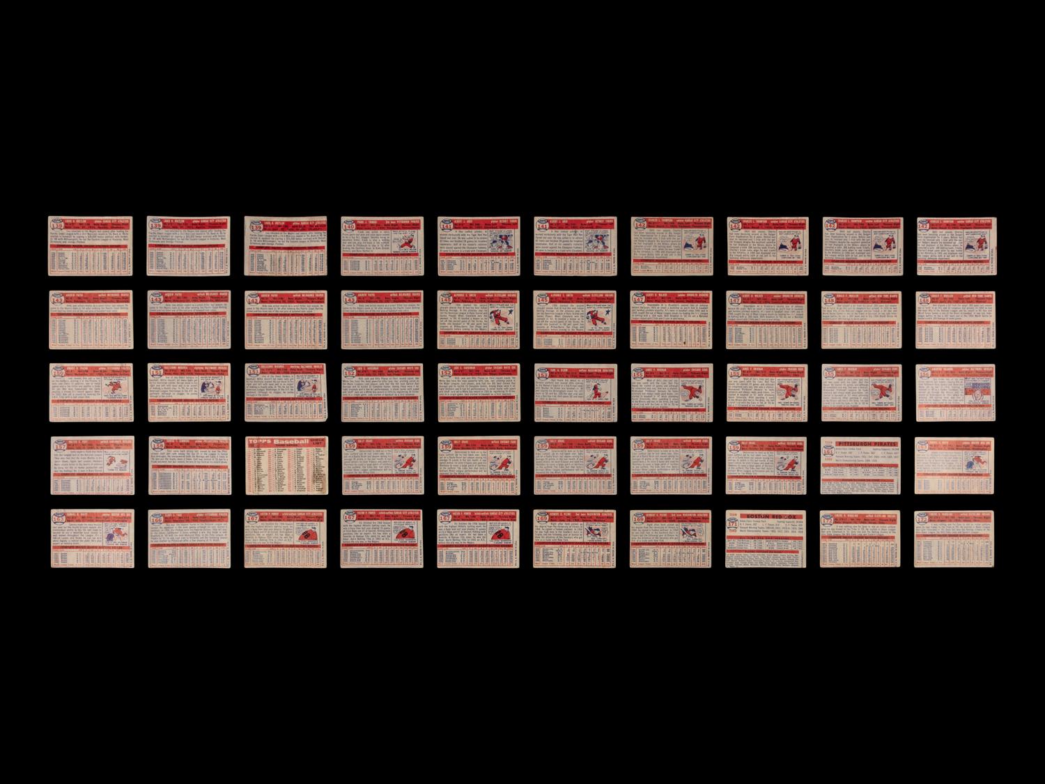 A Collection of 1957 Topps Baseball Cards Including Hall of Famers and Rookies (241)