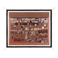 Navajo Pictorial Weaving, Trading Post [Rug]