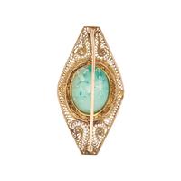 TURQUOISE AND SEED PEARL JEWELRY SUITE