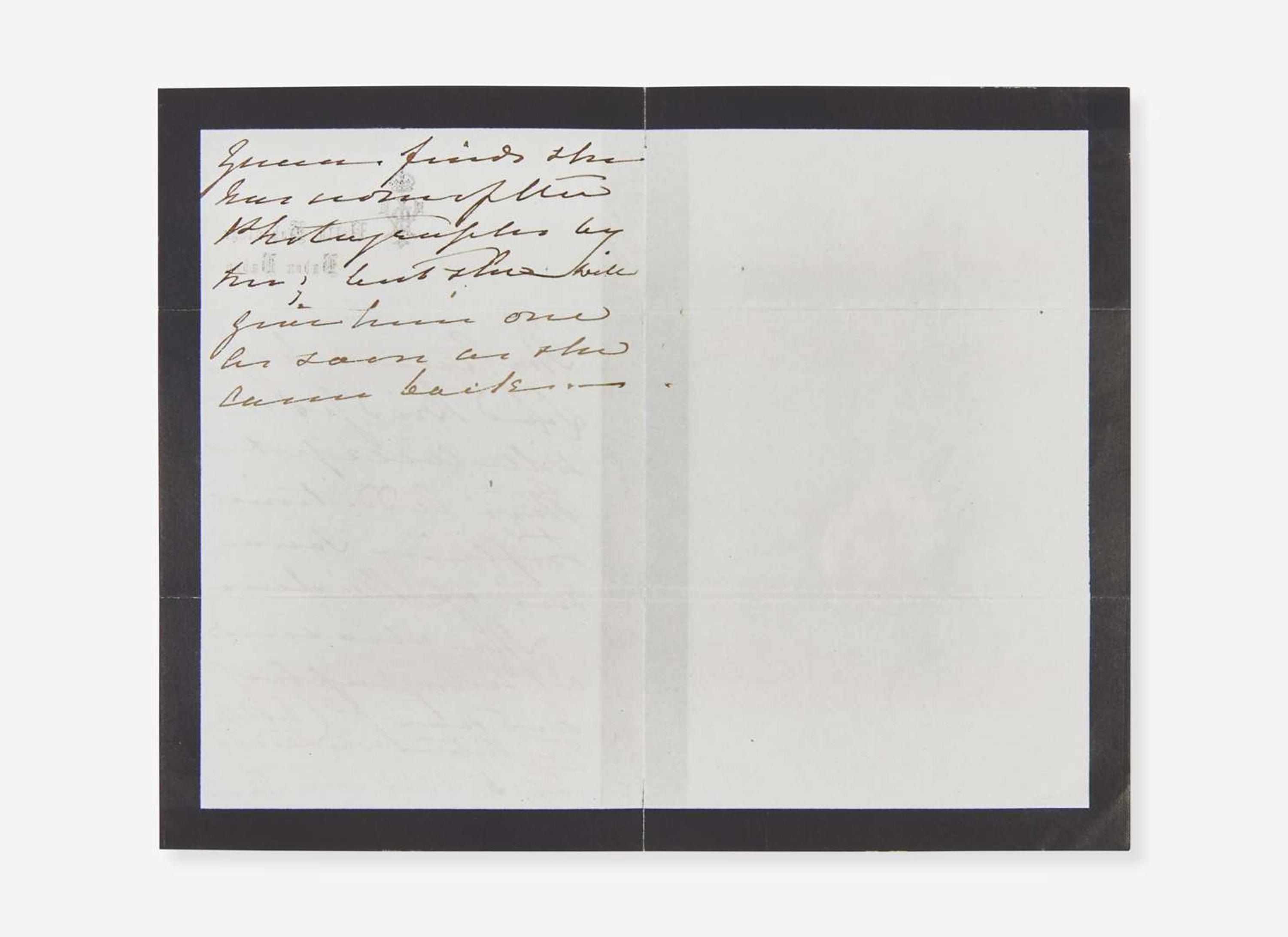 [British Isles] Victoria, Queen: Autograph Letter
