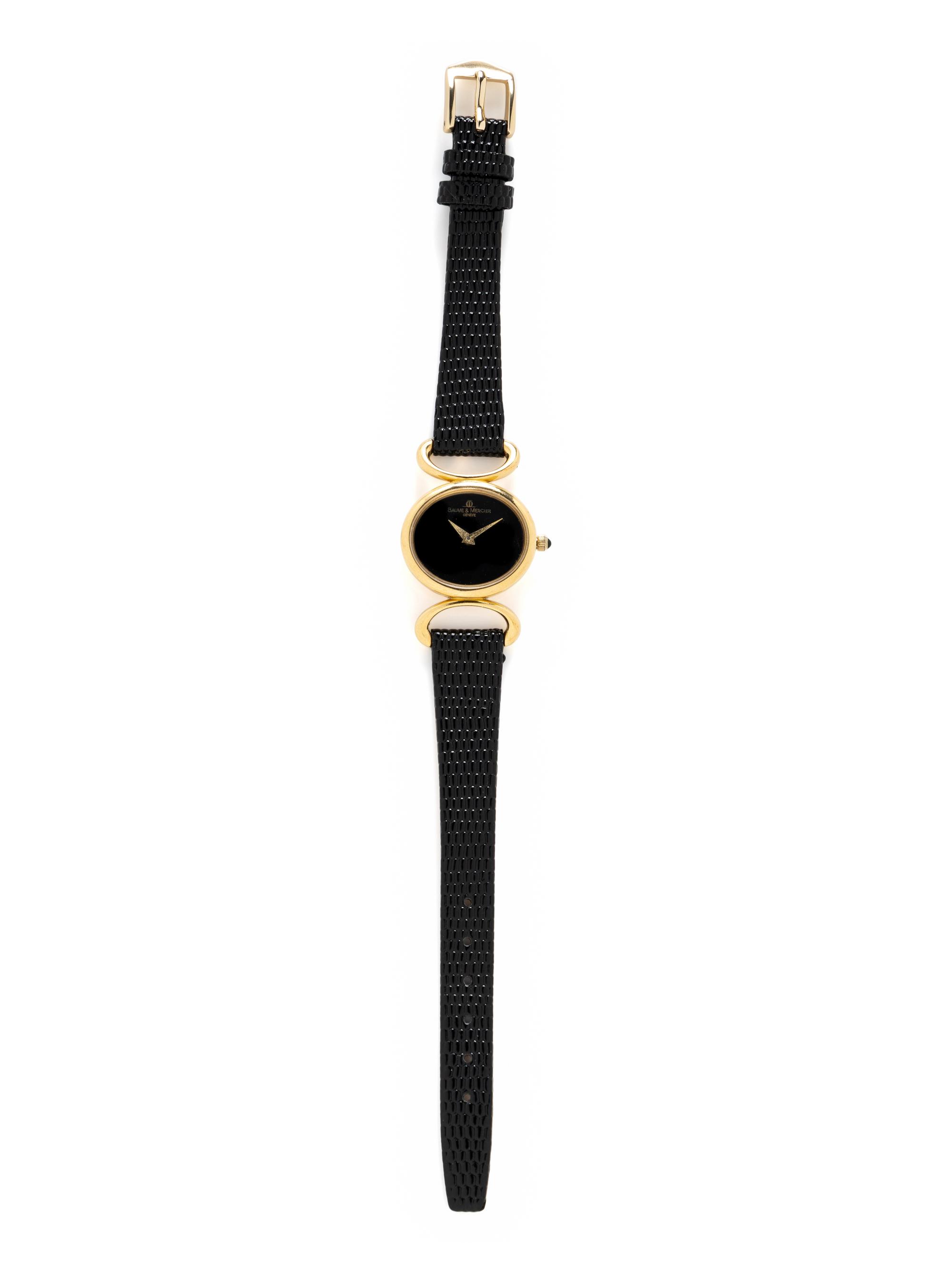 BAUME & MERCIER, YELLOW GOLD WATCH