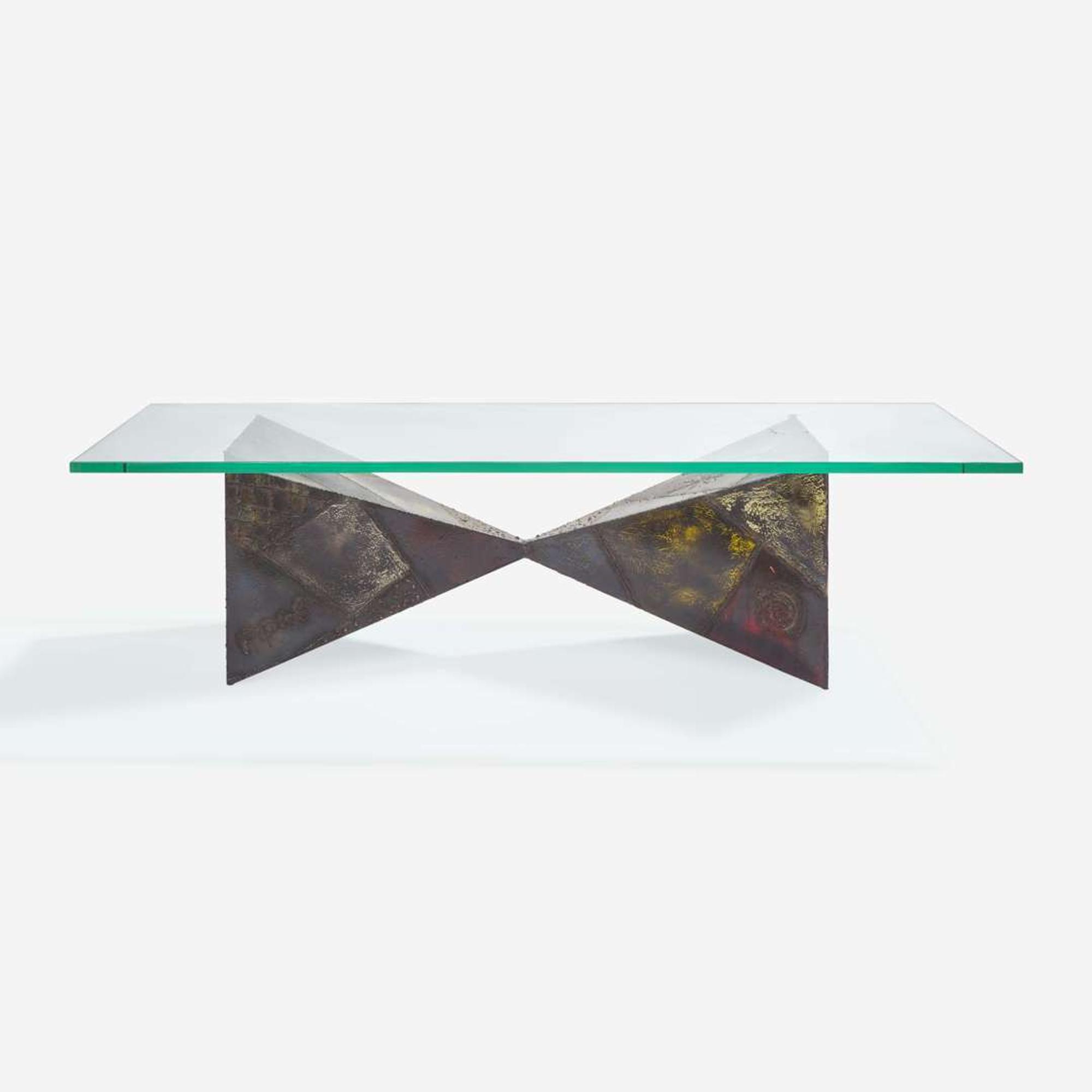 Paul Evans (American, 1931-1987) Double Pyramid Coffee Table for Directional, Model PE-13, New Hope, Pennsylvania, 1968