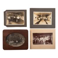 [OCCUPATIONAL PHOTOGRAPHY]. A group of images of store owners, barbers, butchers, seamstresses, bar owners, delivery people, and other various occupations, comprising: