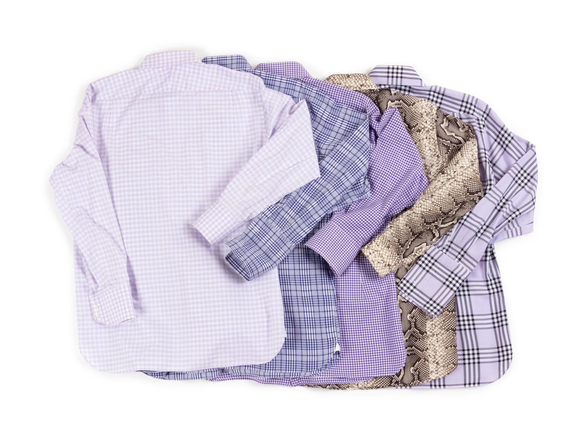 Five Tom Ford Men's Patterned Button Down Shirts, 2000s