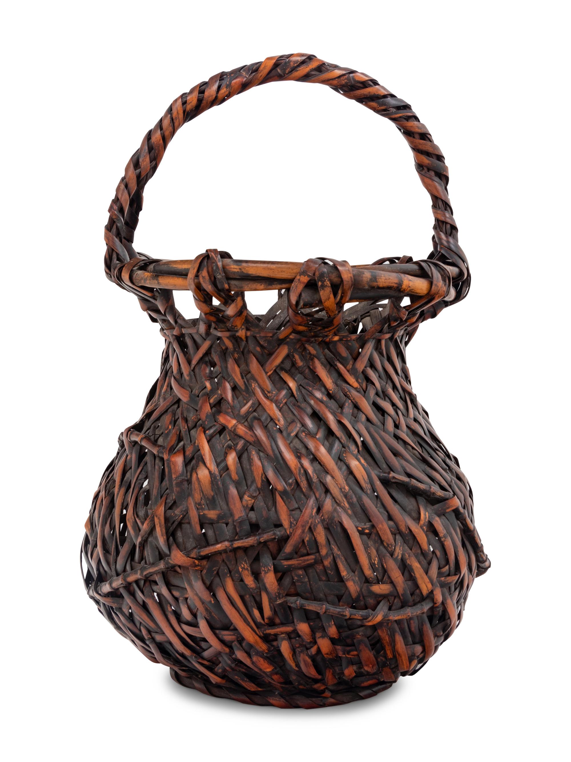 A Bamboo Flower Arranging Basket