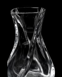 Three Baccarat Serpentine Vases
