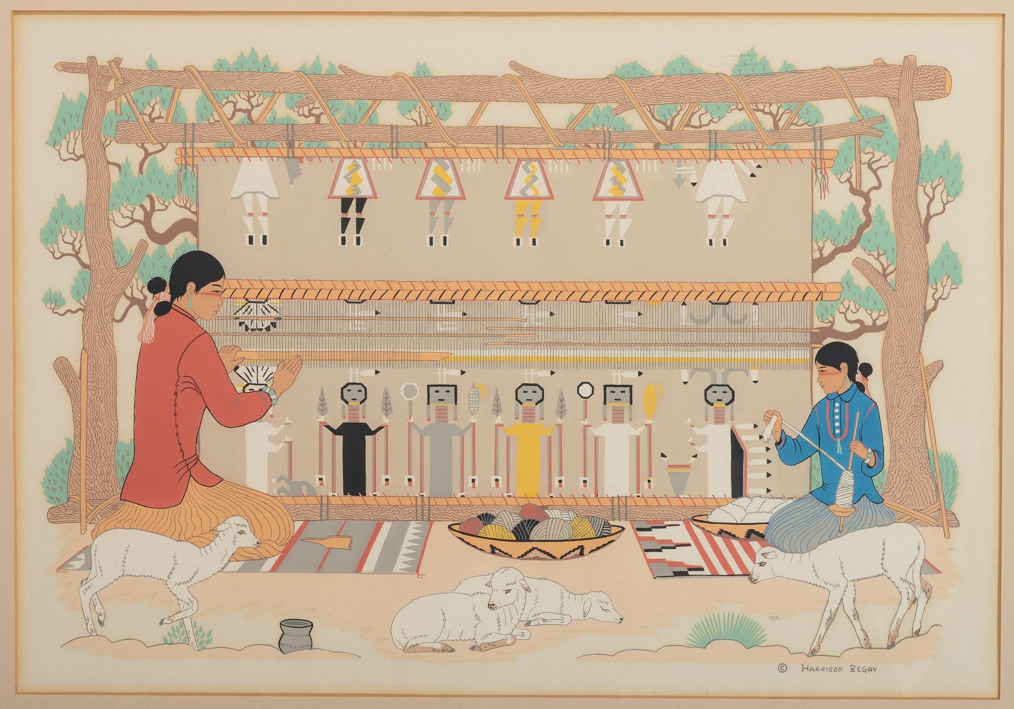 untitled, weaving scene