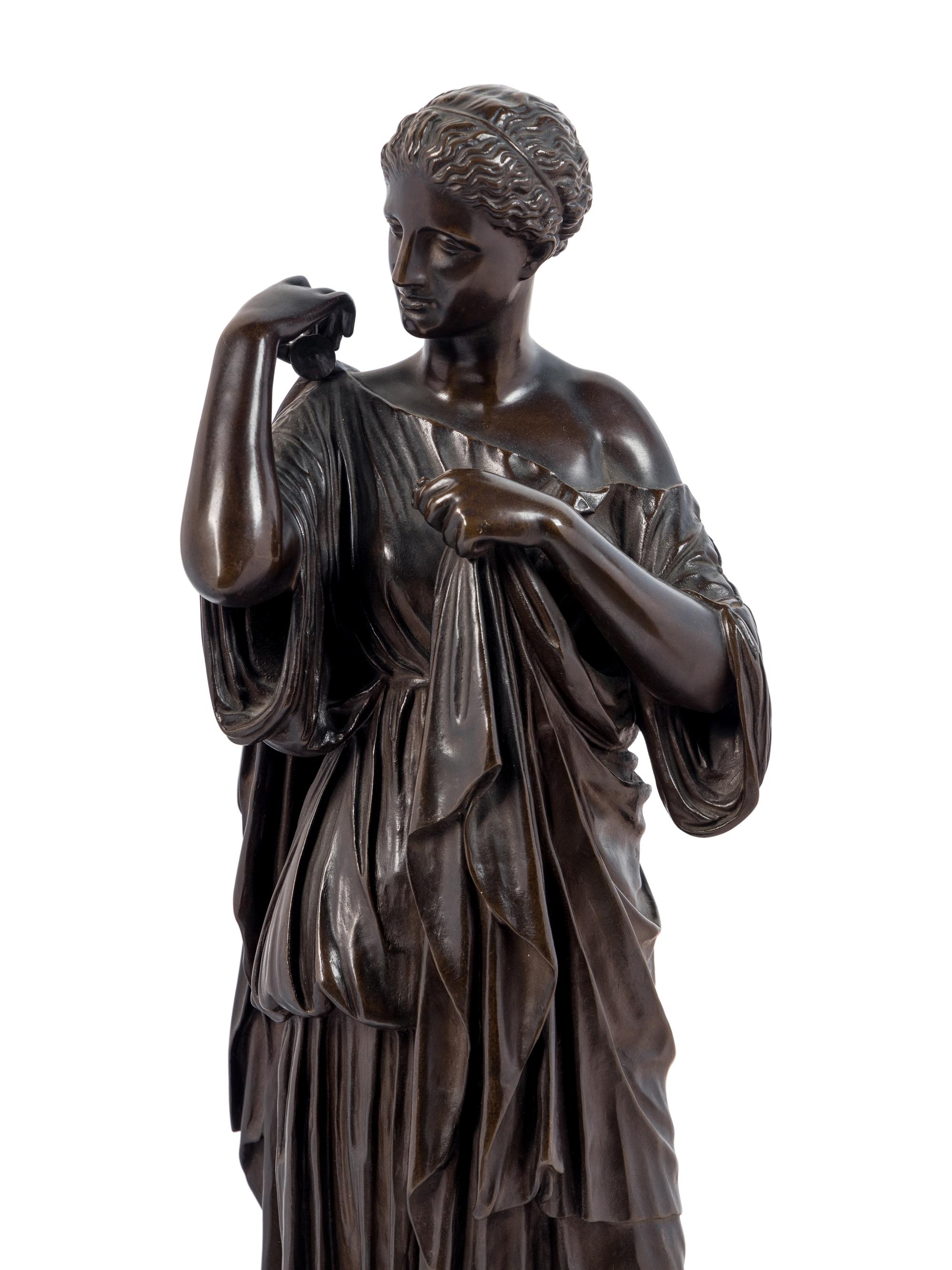 A Bronze Figure of Diana of Gabii After Praxiteles