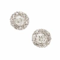 Diamond and White Gold Earrings
