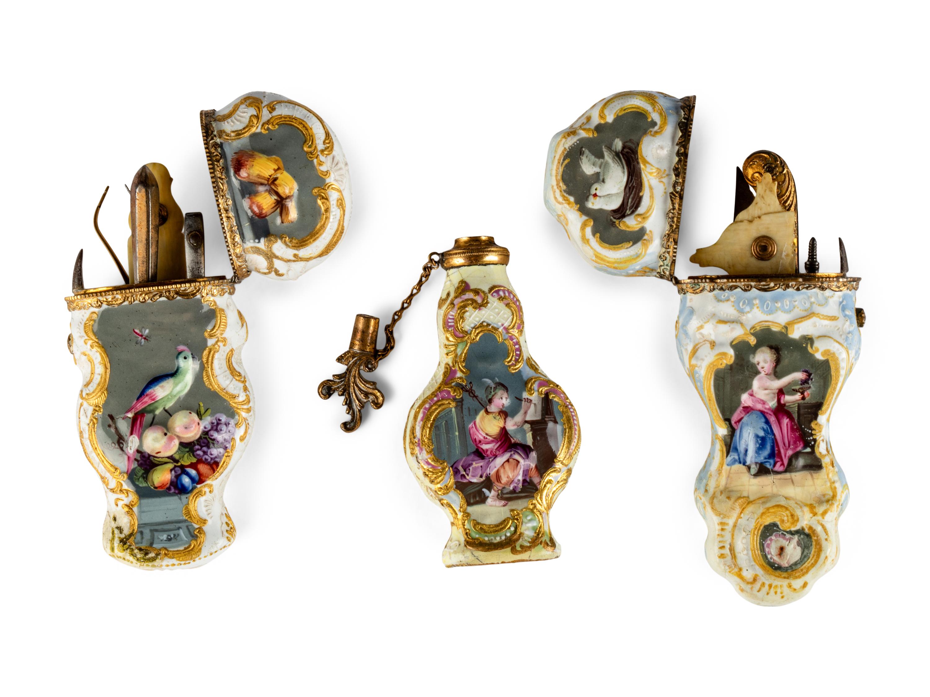 Three South Staffordshire Enamel Articles