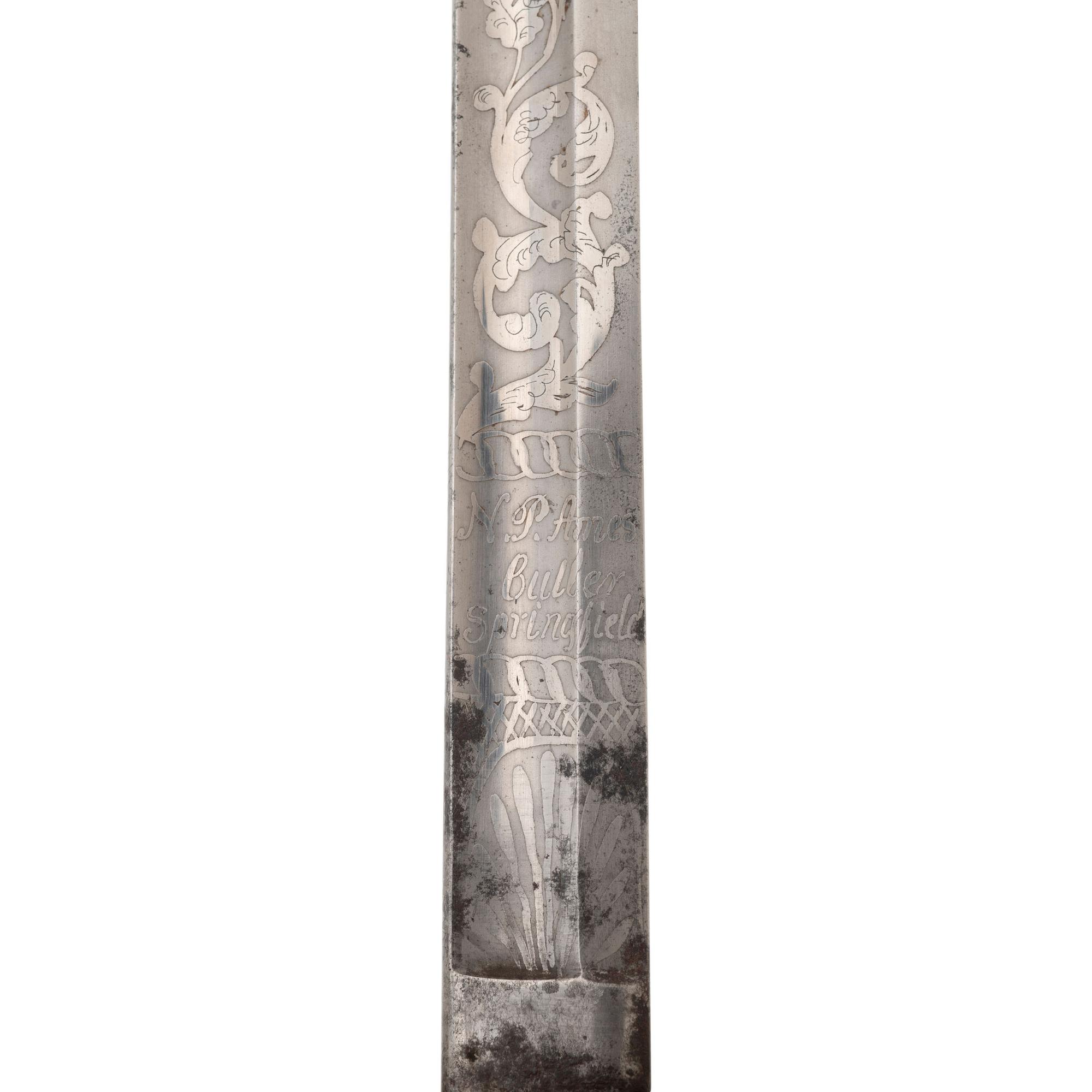 Two Presentation Swords to Lieutenant and Colonel (General) Gershom Mott, An Ames 1840 Officers Sword and an Ames 1850 Foot Officers Sword
