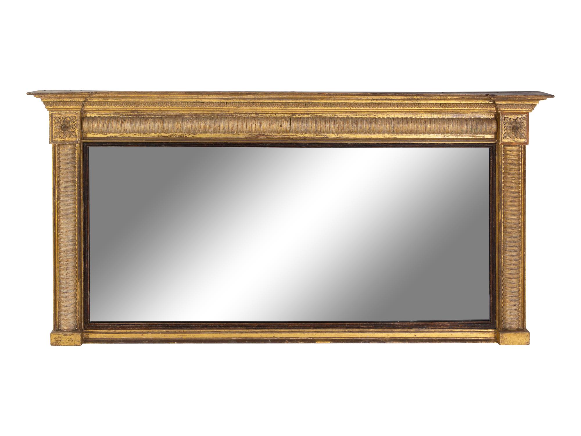 A Regency Giltwood Overmantel Mirror