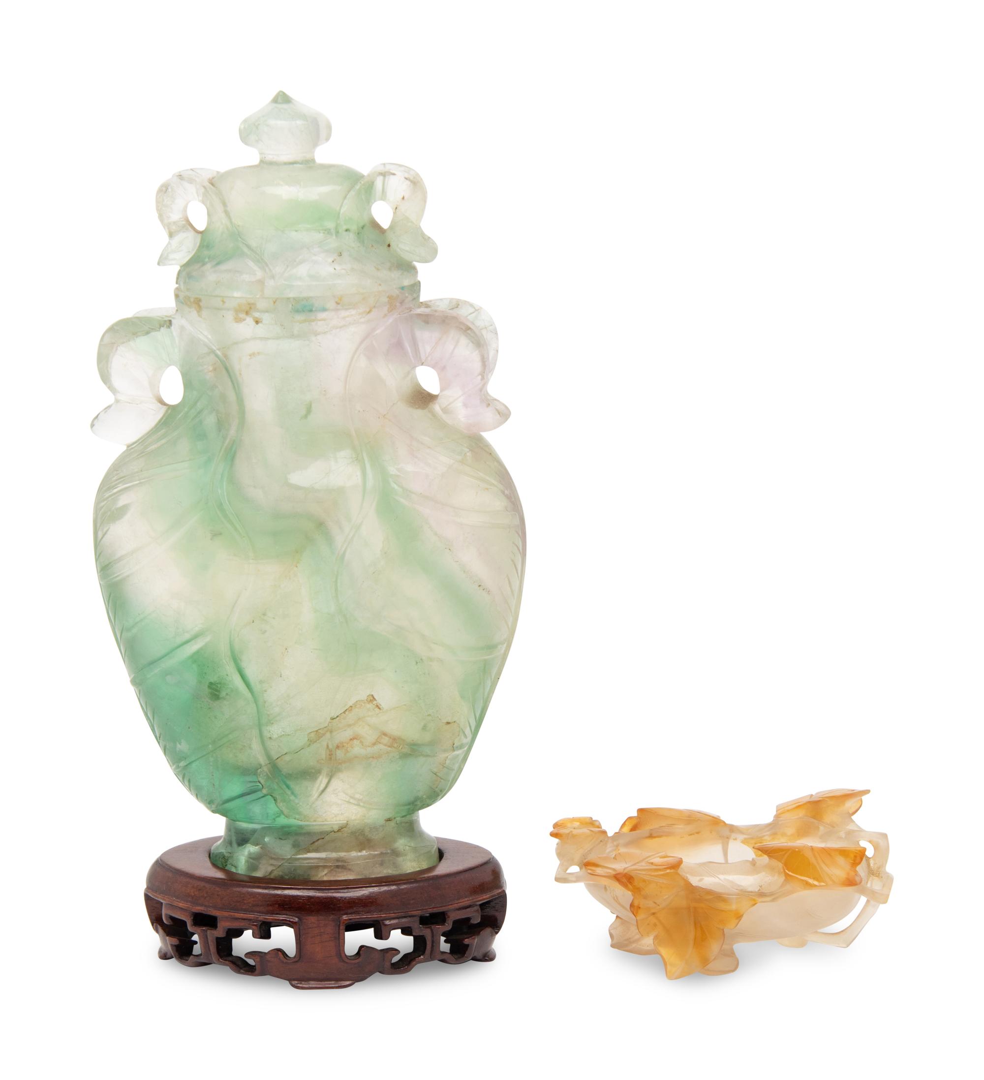 Two Chinese Hardstone Carvings, 20th Century