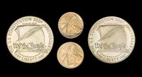 A United States 1987 Constitution Bicentennial Commemorative 4 Coin Set