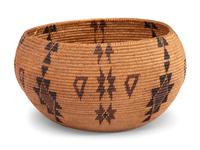 Washo / Shoshone Polychrome Basket