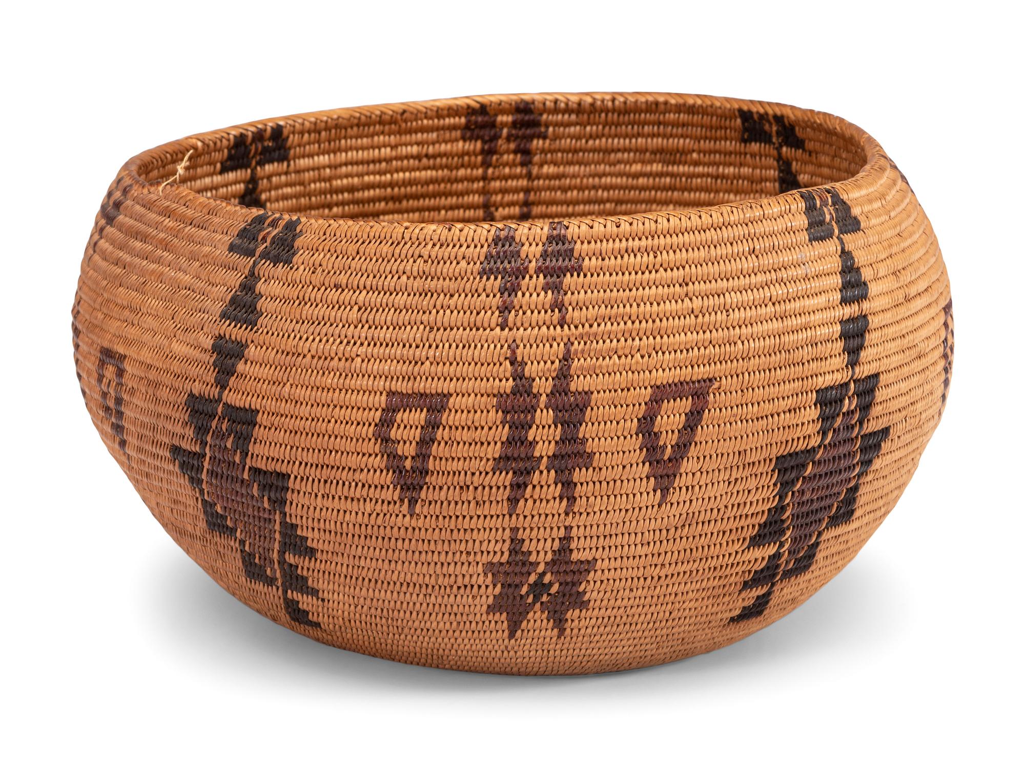 Washo / Shoshone Polychrome Basket