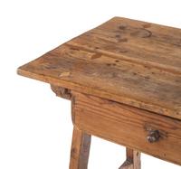 A Primitive Pine Trestle Table